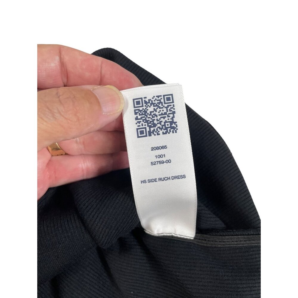 True Religion Womens Black HS Side Ruch Dress Size L SKU 9080 - Picture 10 of 11